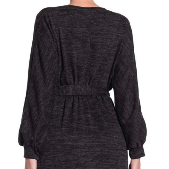 Lush Belted Mock Wrap Midi sweater dress NWT - Picture 5 of 7